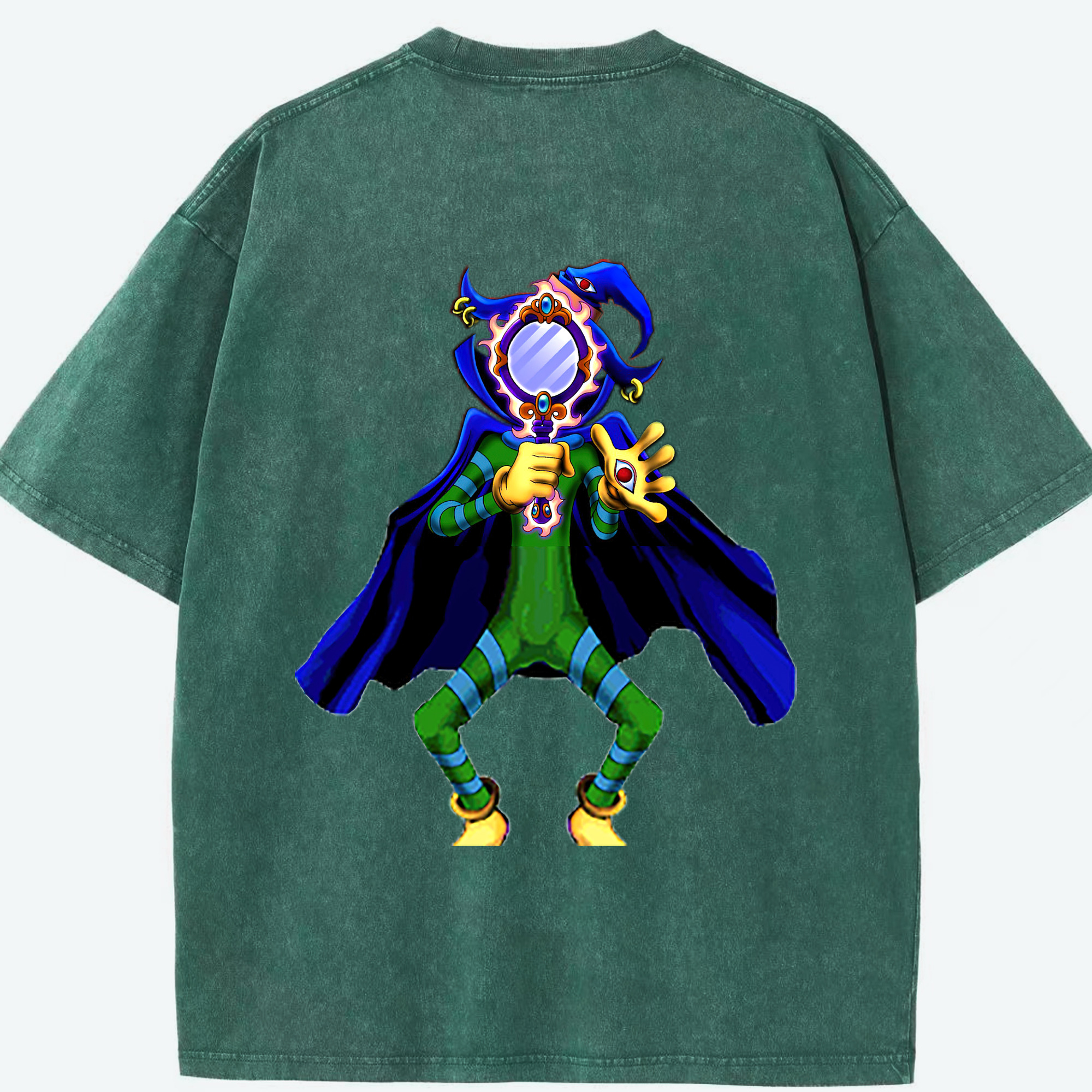 （画像用） 遊☆戯☆王 Yu-Gi-Oh! 綿100% ヴィンテージ風 半袖Tシャツ（背面プリント）